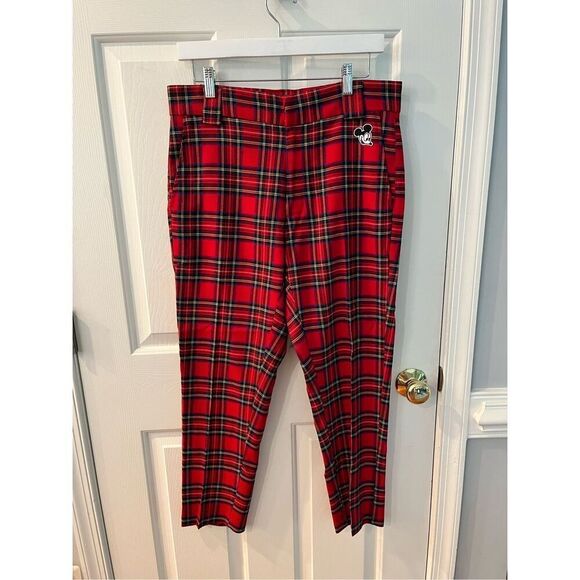 Disney Other - Disney X Forever 21 Mens Plaid Mickey Mouse Pants sz 30 EUC